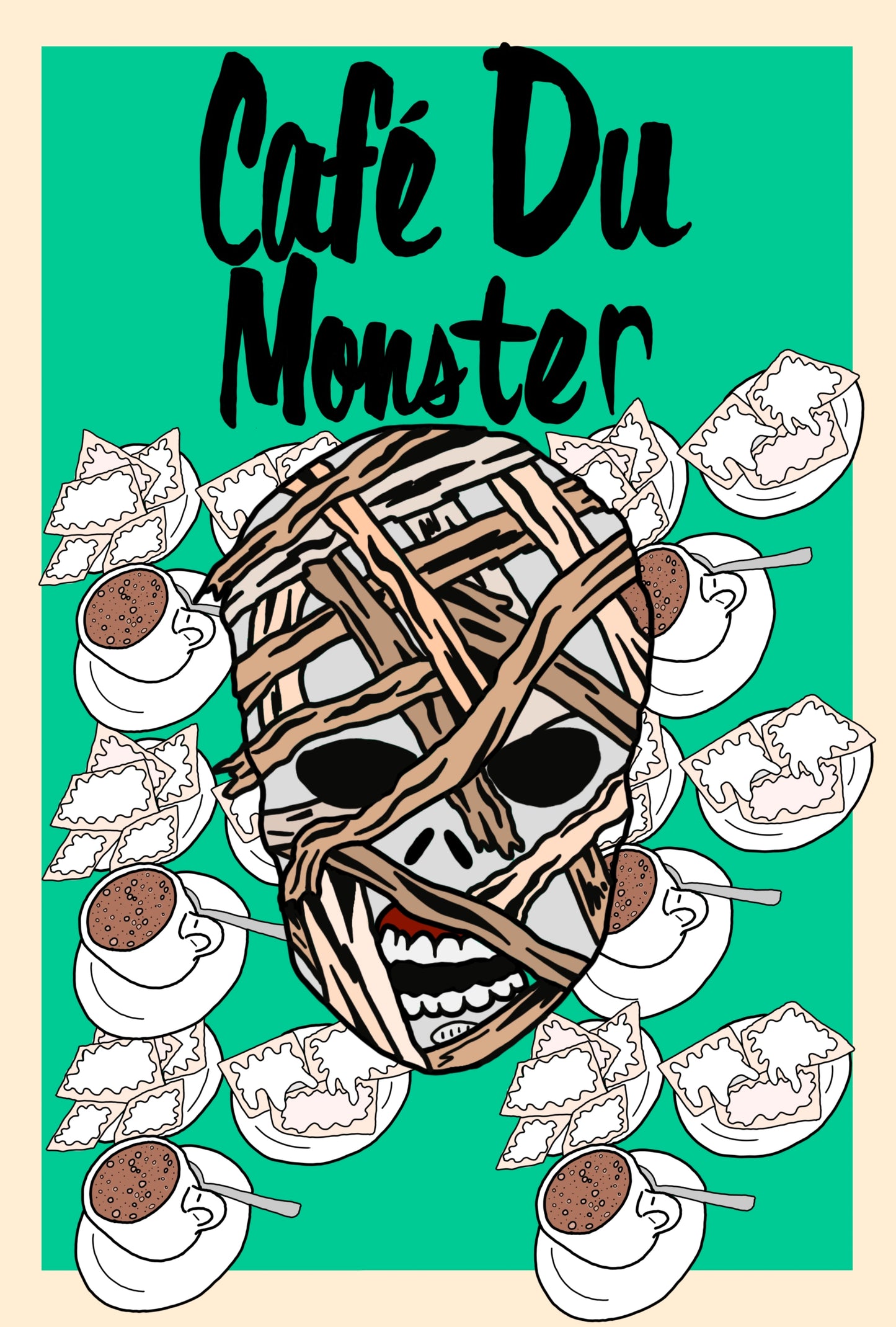 Cafe Du Monster Print 5x7